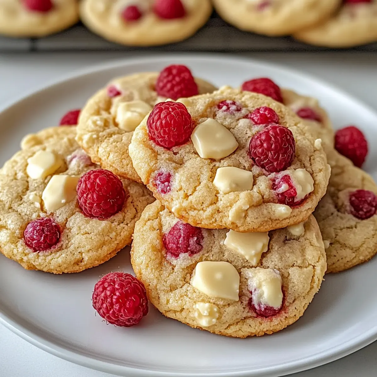 Weißschokoladen-Himbeer-Kekse